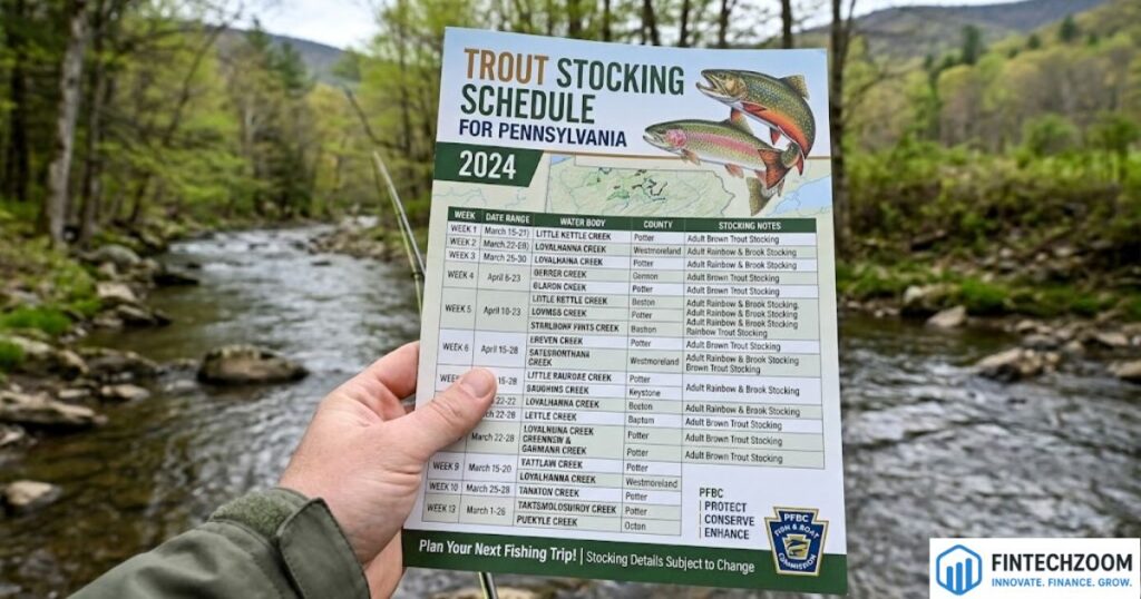 Trout Stocking Schedule for Pennsylvania