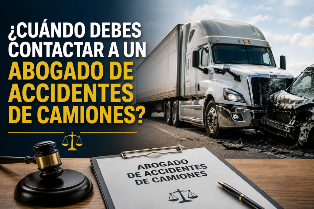 ¿Cuándo debes contactar a un abogado de accidentes